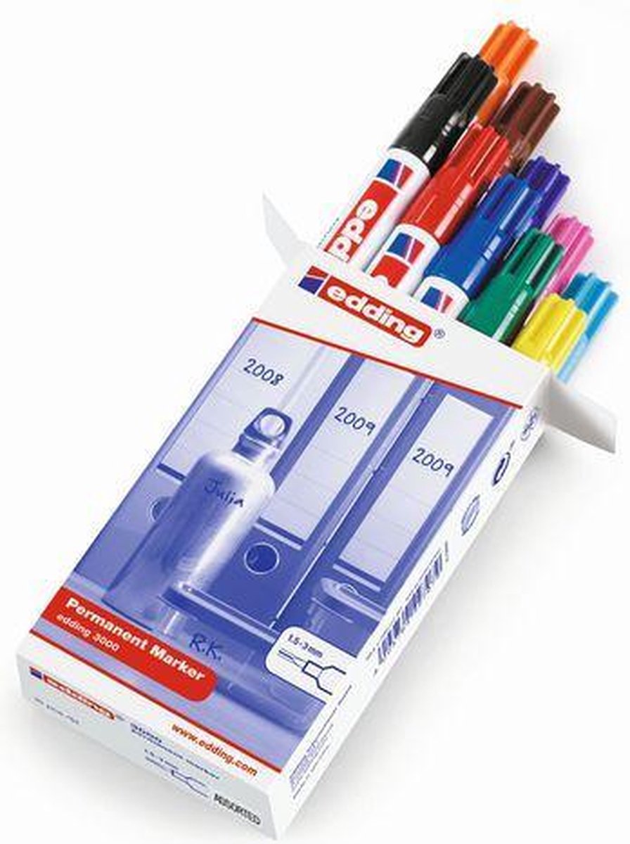 Viltstift edding 3000 rond 1.5-3mm violet | 10 stuks